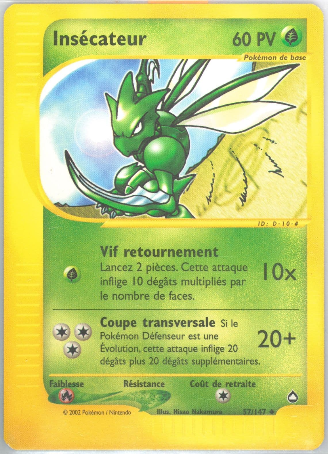 Insecateur French (57) 2003 Pokemon Aquapolis