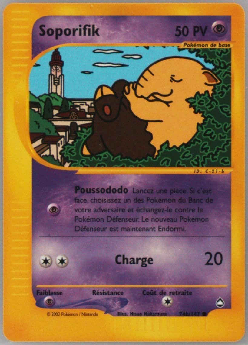 Soporifik French (74b) 2003 Pokemon Aquapolis