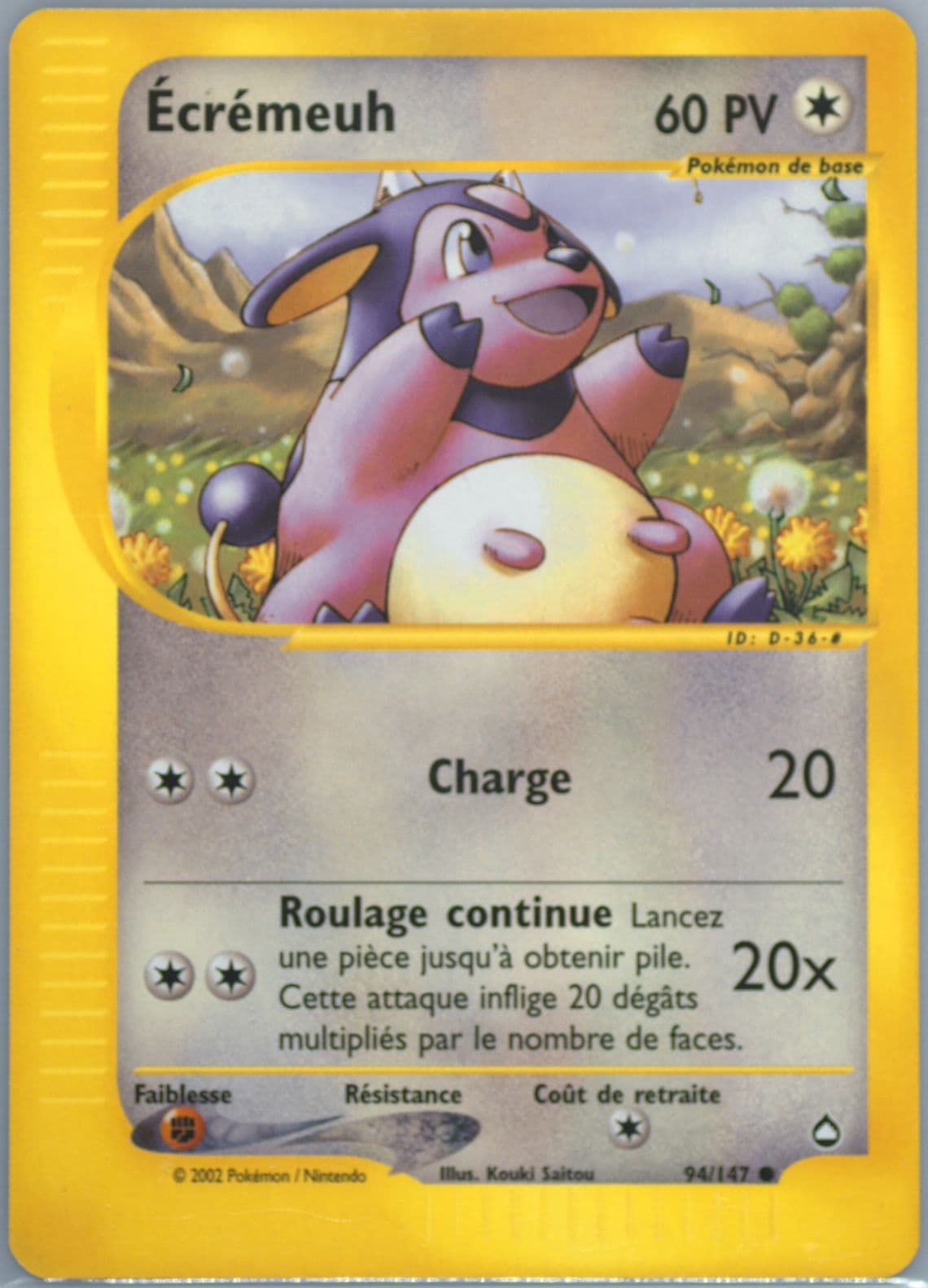 Ecremeuh French (94) 2003 Pokemon Aquapolis