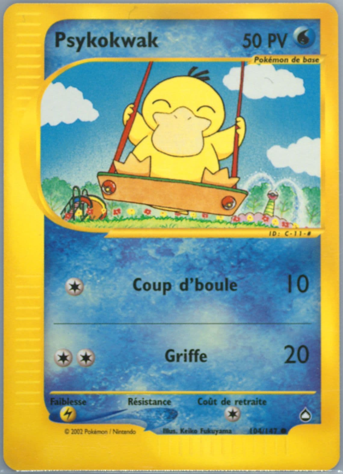 Psykokwak French (104) 2003 Pokemon Aquapolis