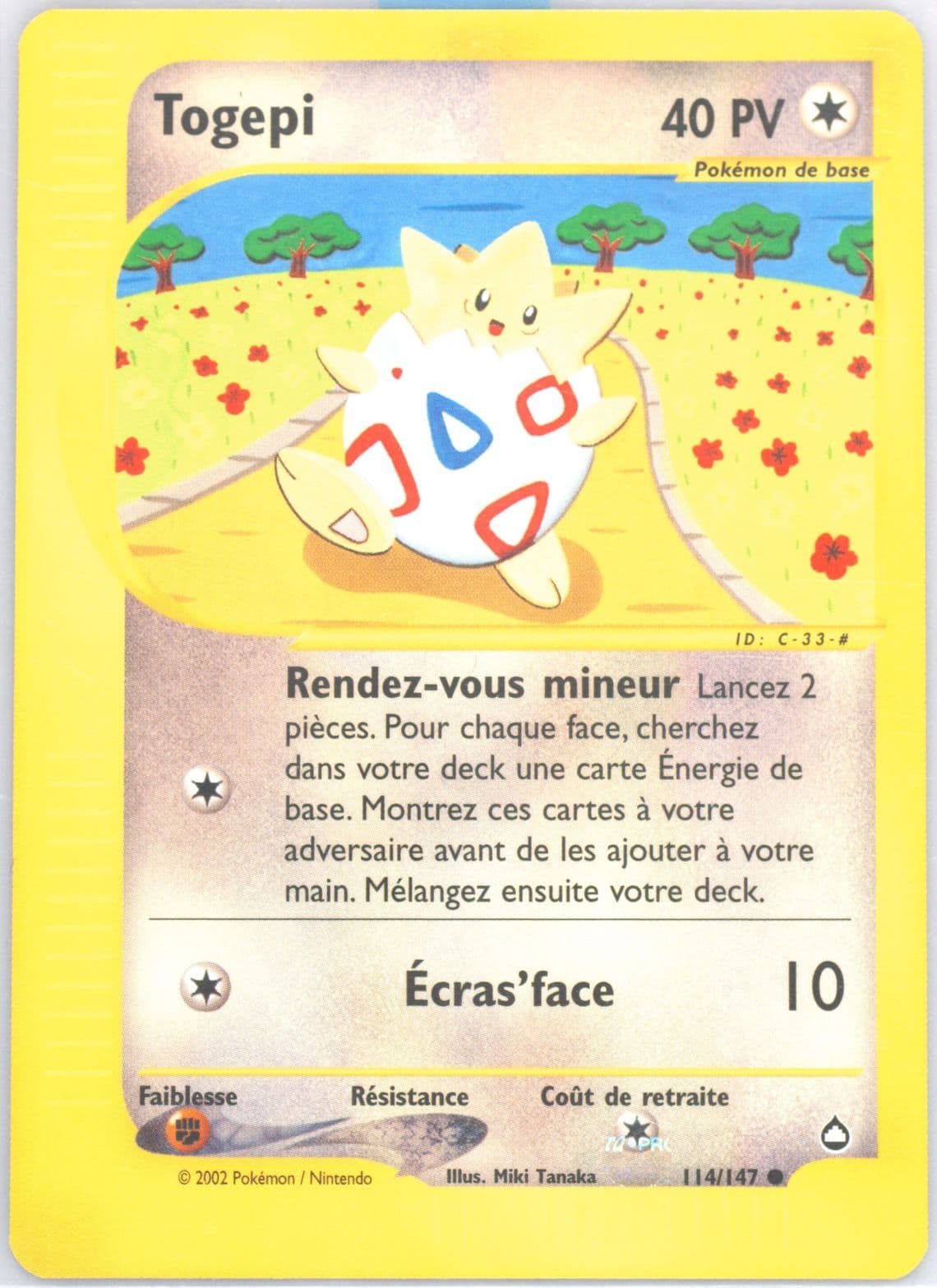 Togepi French (114) 2003 Pokemon Aquapolis