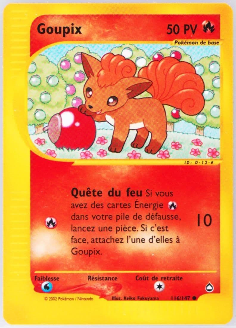 Goupix French (116) 2003 Pokemon Aquapolis