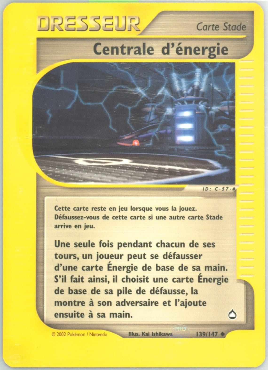 Centrale D'Energie French (139) 2003 Pokemon Aquapolis