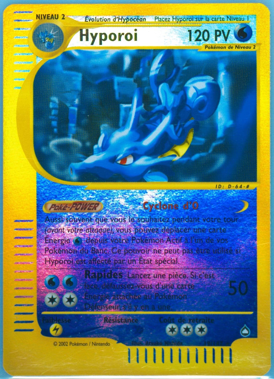 Hyporoi-Reverse Foil French (19) 2003 Pokemon Aquapolis