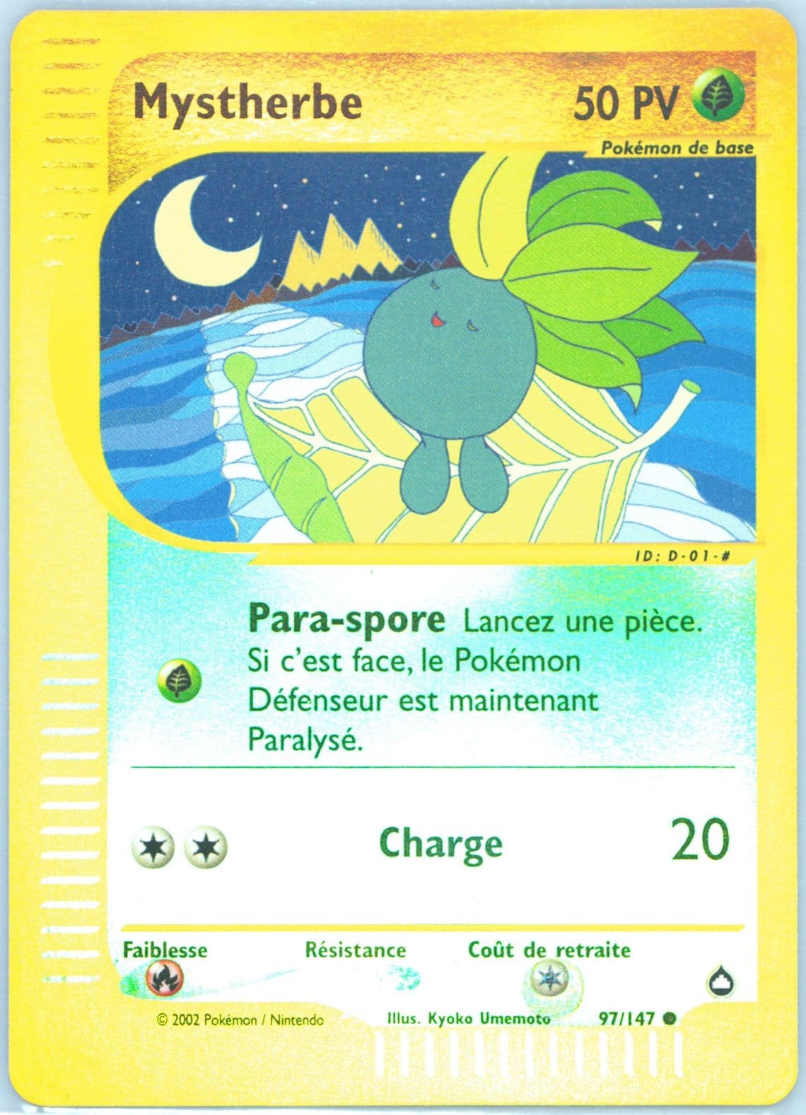 Mystherbe-Reverse Foil French (97) 2003 Pokemon Aquapolis
