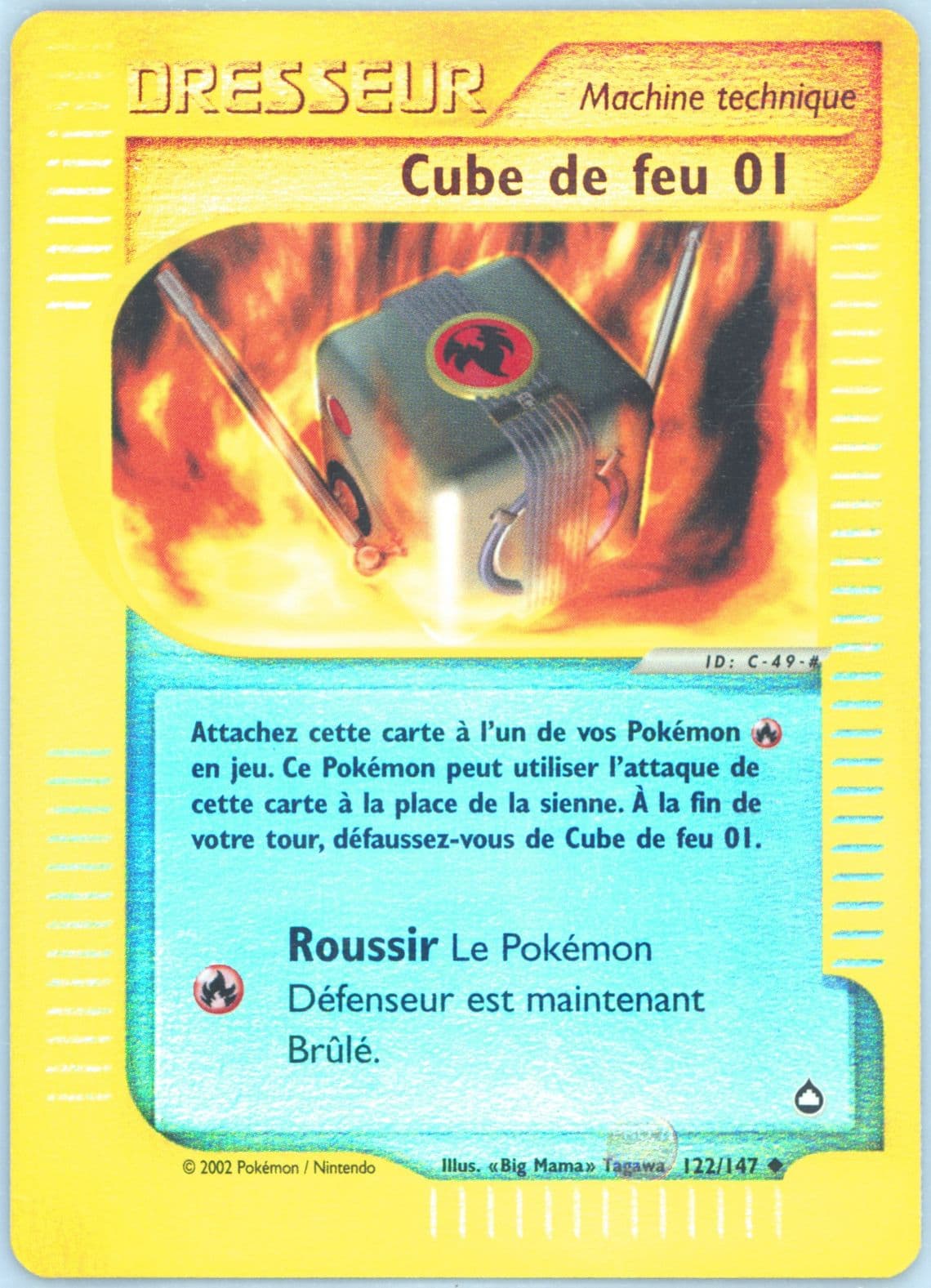Cube de Feu 01-Reverse Foil French (122) 2003 Pokemon Aquapolis