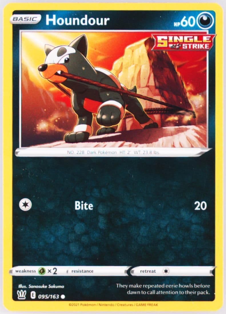 Houndour (095) 2021 Pokemon Sword & Shield Battle Styles