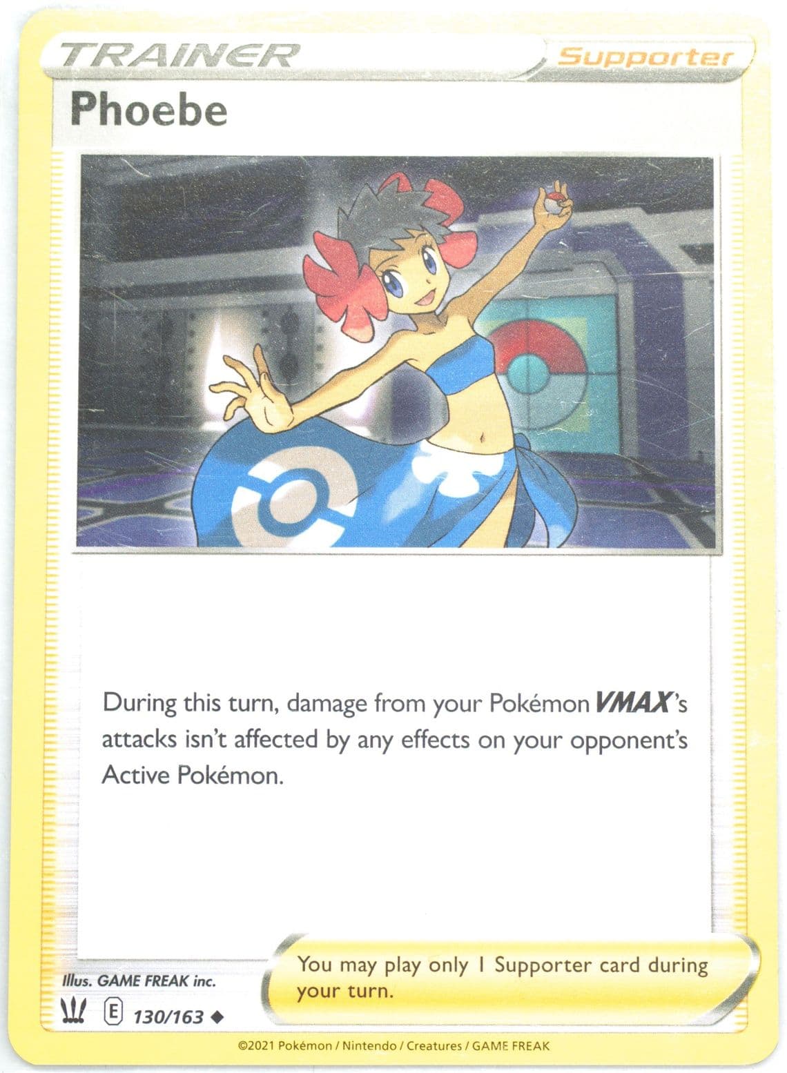 Phoebe (130) 2021 Pokemon Sword & Shield Battle Styles