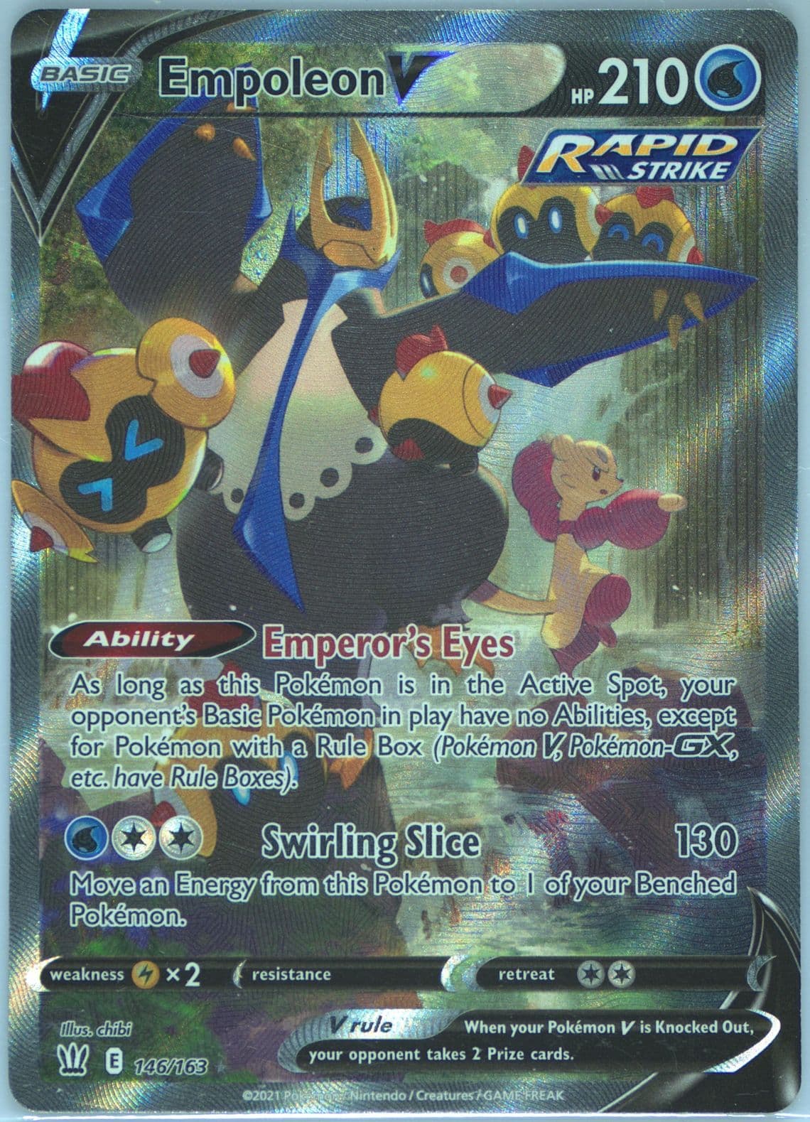 Full Art/Empoleon V (146) 2021 Pokemon Sword & Shield Battle Styles