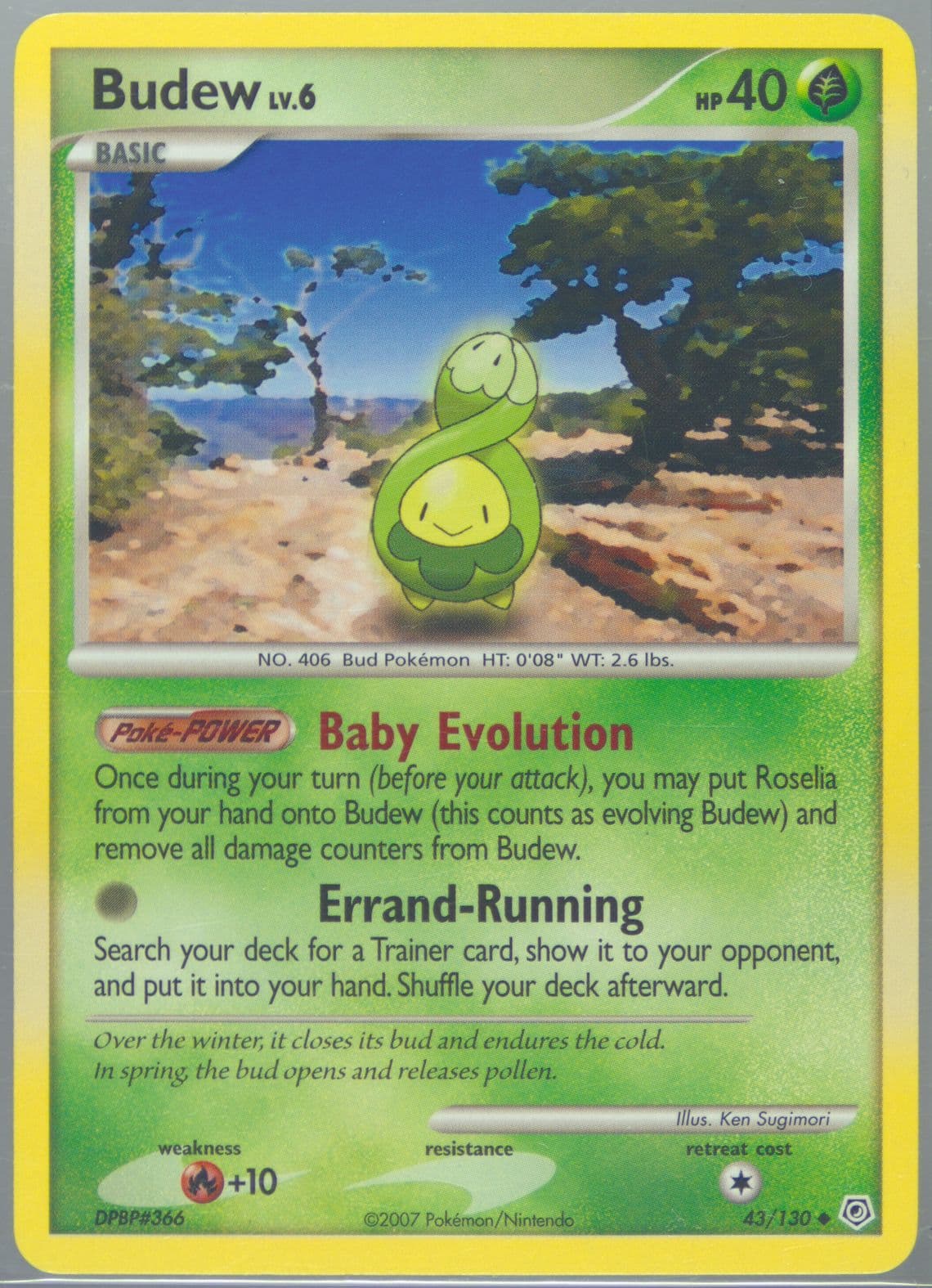 Budew (43) 2007 Pokemon Diamond & Pearl