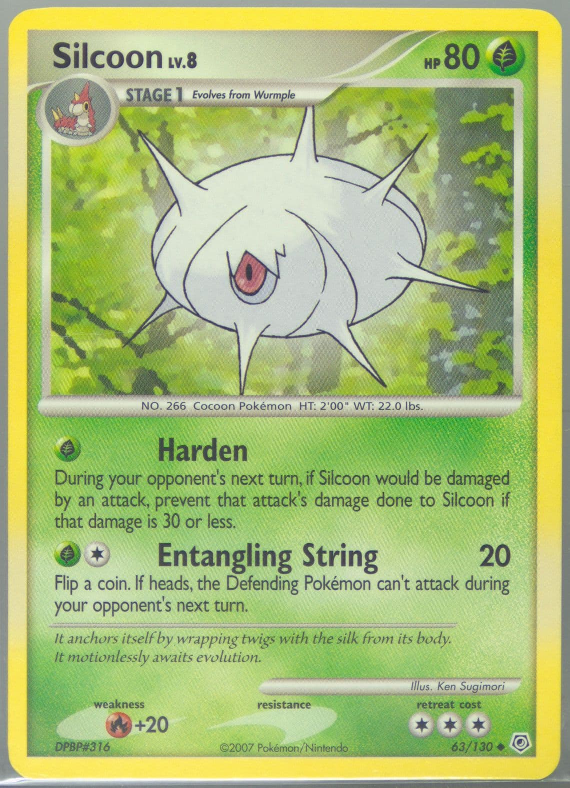 Silcoon (63) 2007 Pokemon Diamond & Pearl