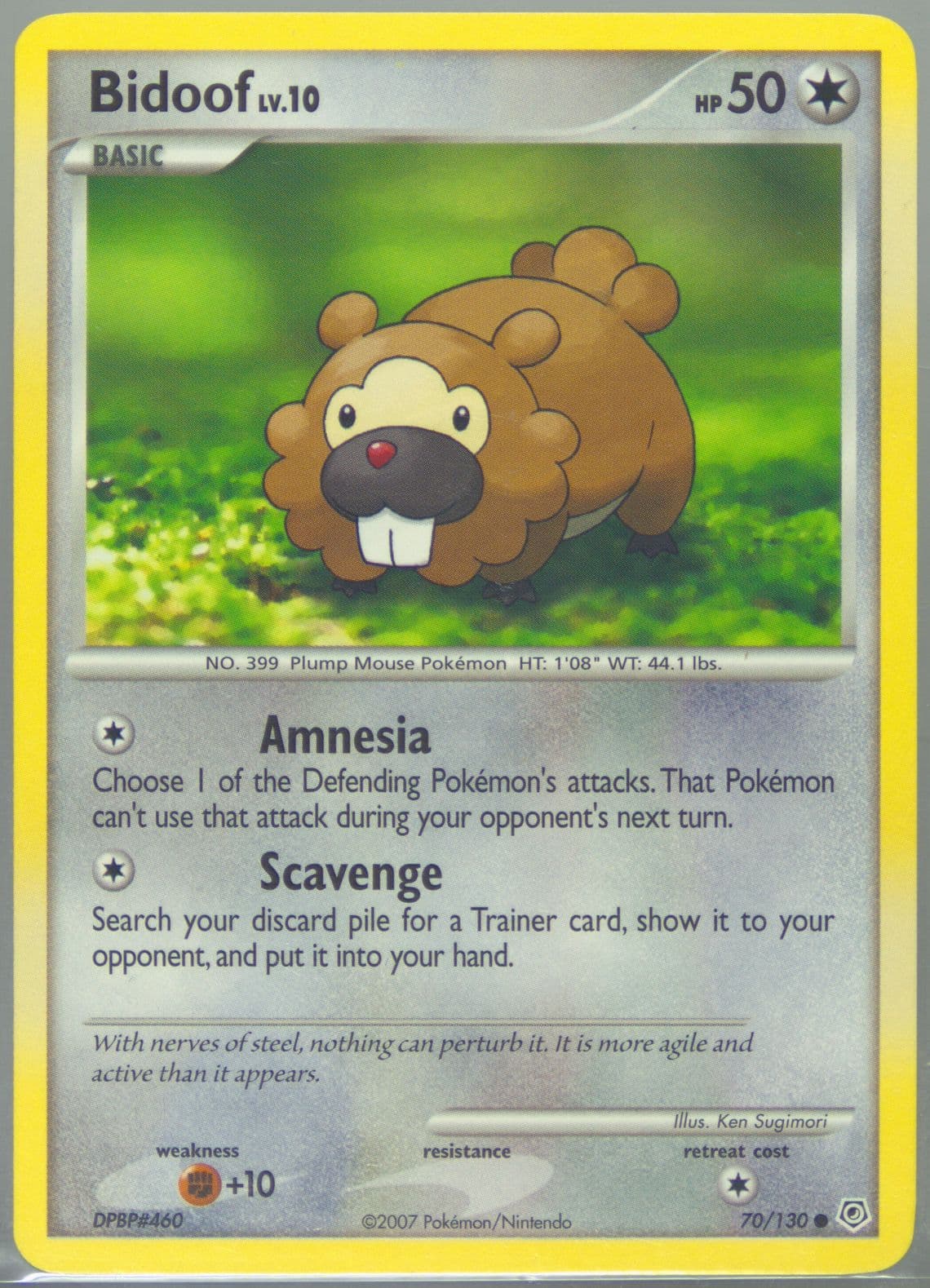 Bidoof (70) 2007 Pokemon Diamond & Pearl