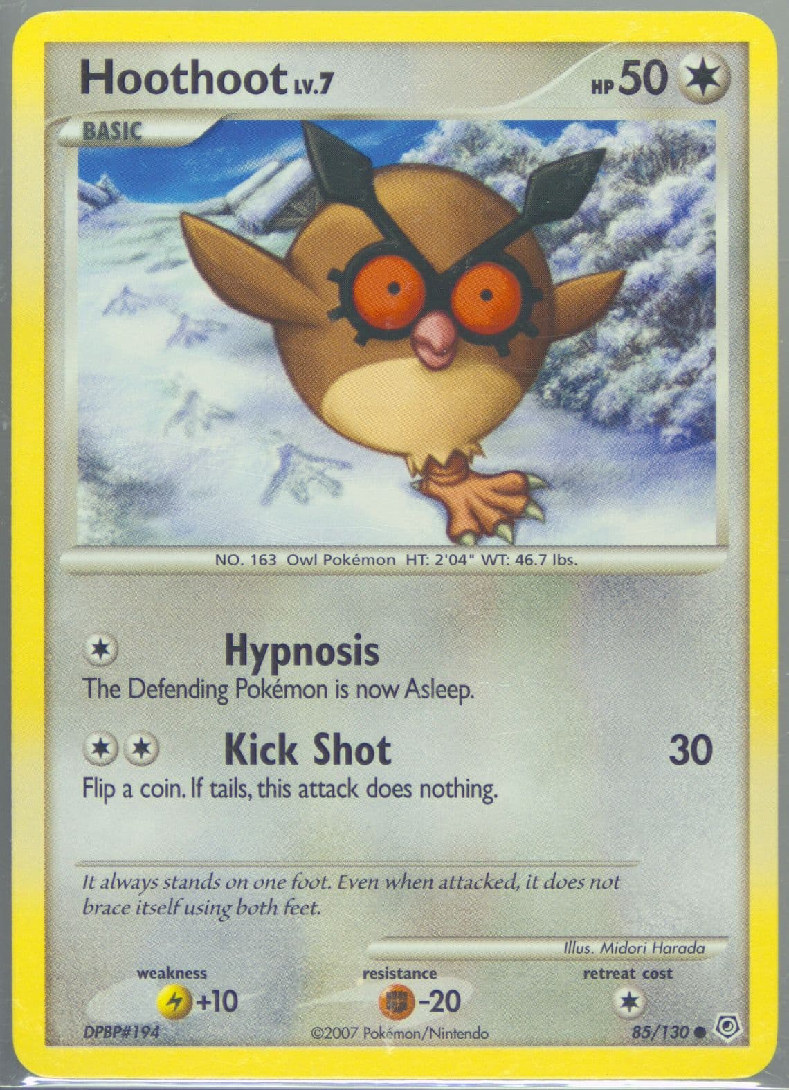 Hoothoot (85) 2007 Pokemon Diamond & Pearl