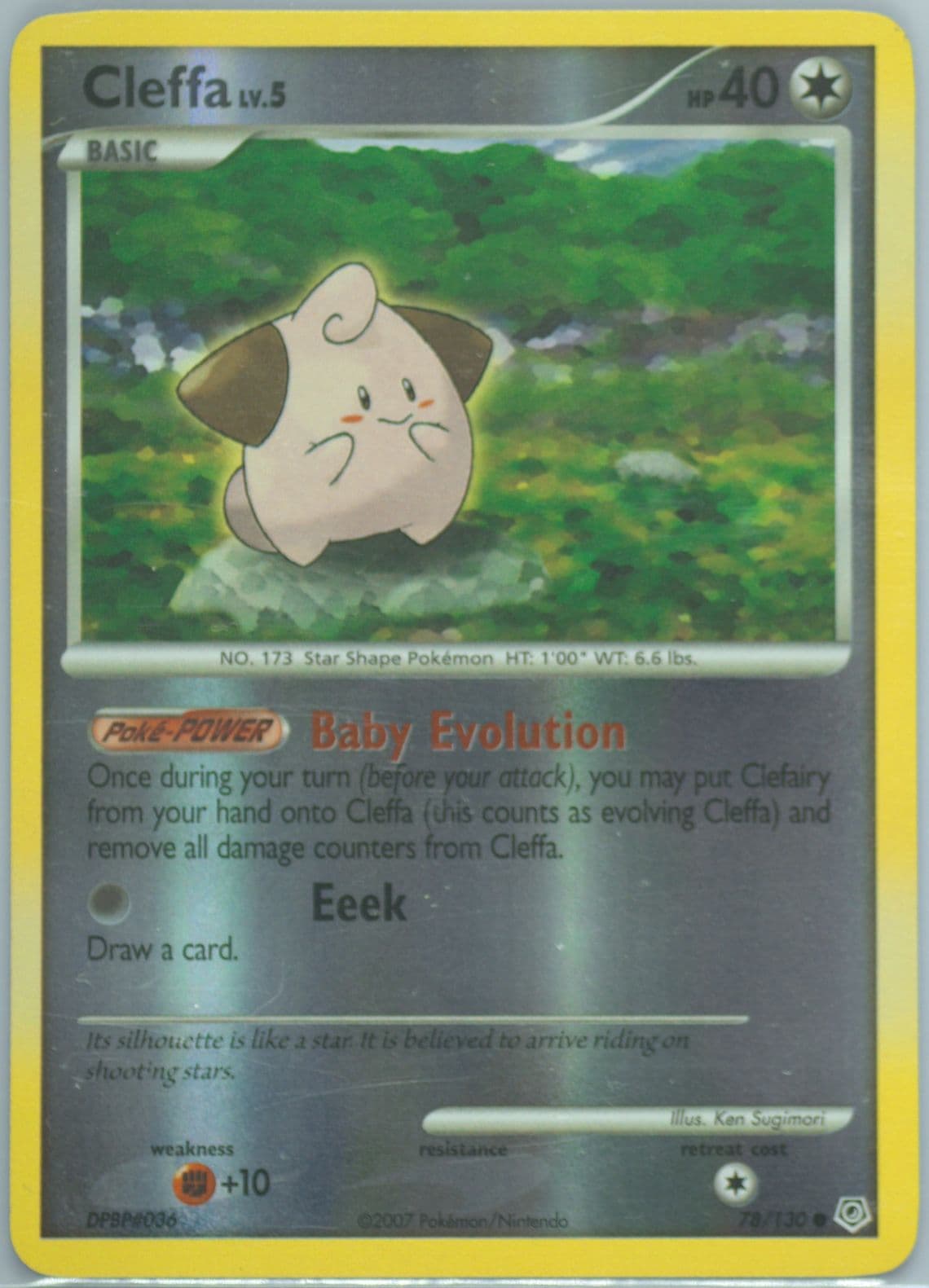 Cleffa-Reverse Foil (78) 2007 Pokemon Diamond & Pearl