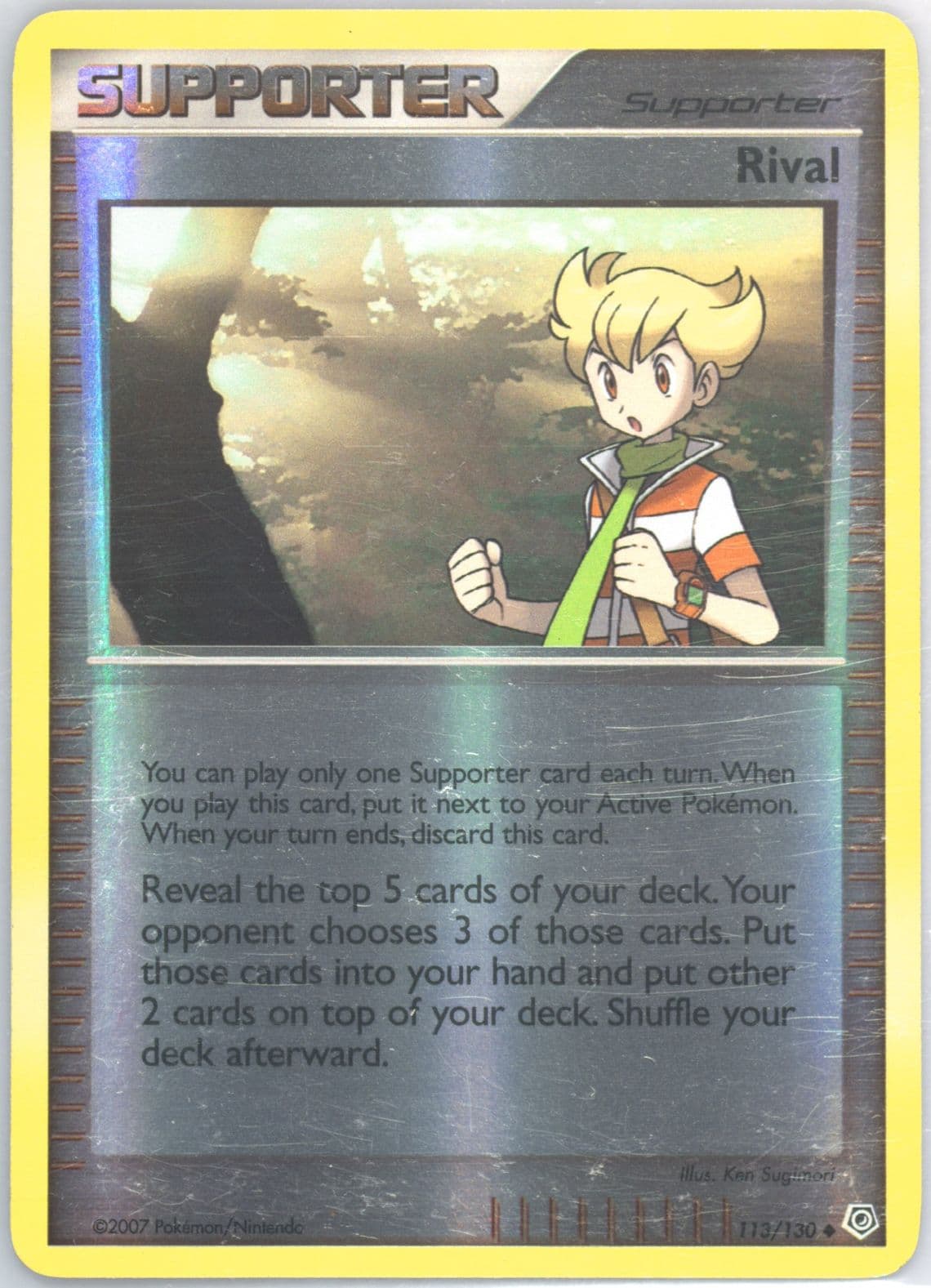 Rival-Reverse Foil (113) 2007 Pokemon Diamond & Pearl