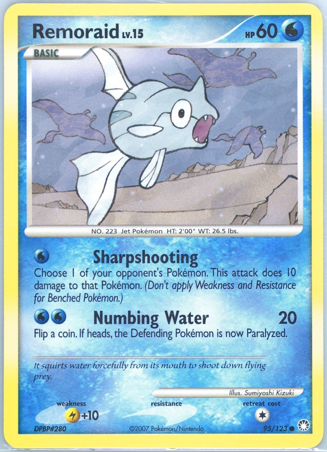 Remoraid (95) 2007 Pokemon Diamond & Pearl Mysterious Treasures