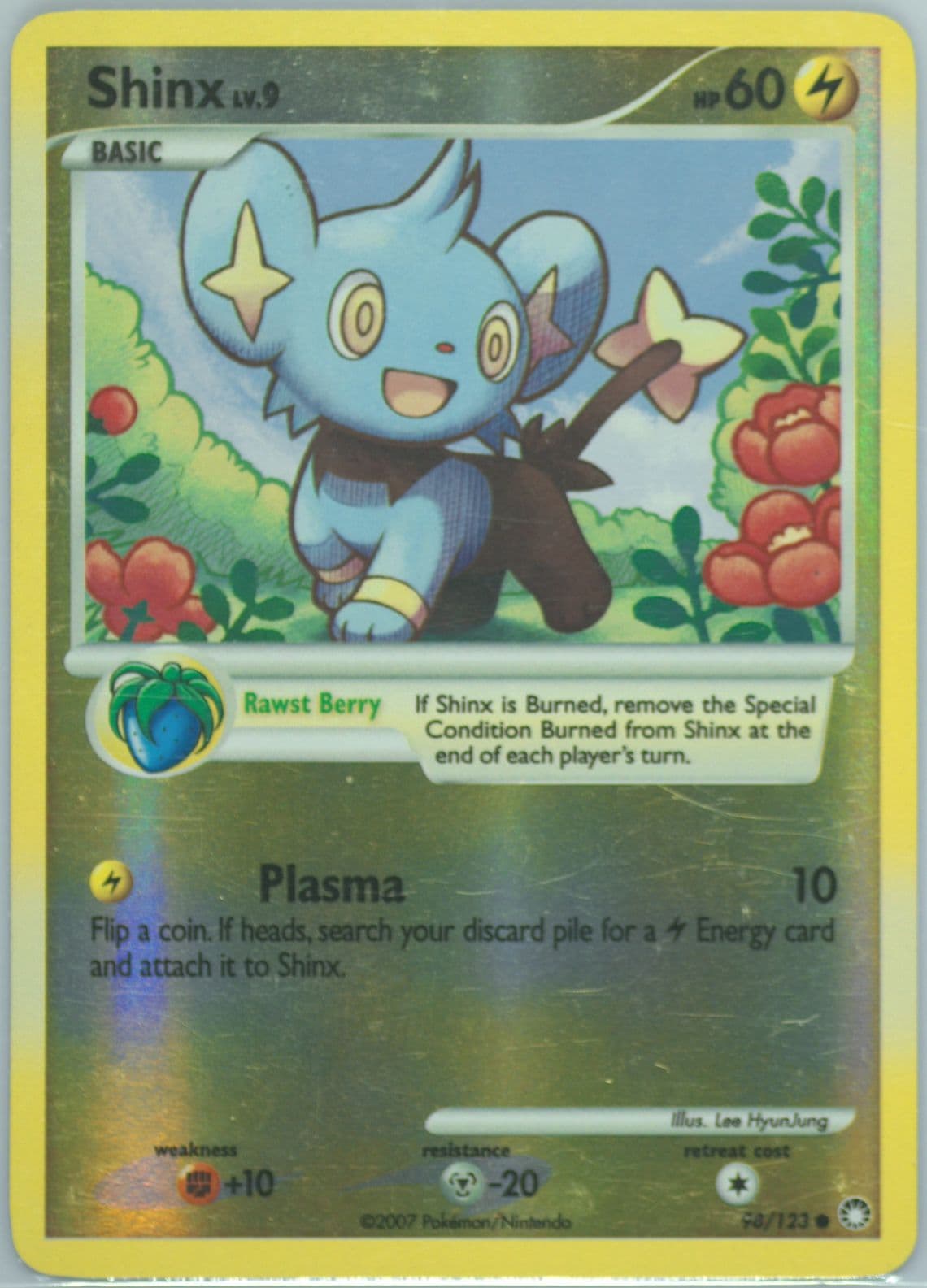 Shinx-Reverse Foil (98) 2007 Pokemon Diamond & Pearl Mysterious Treasures