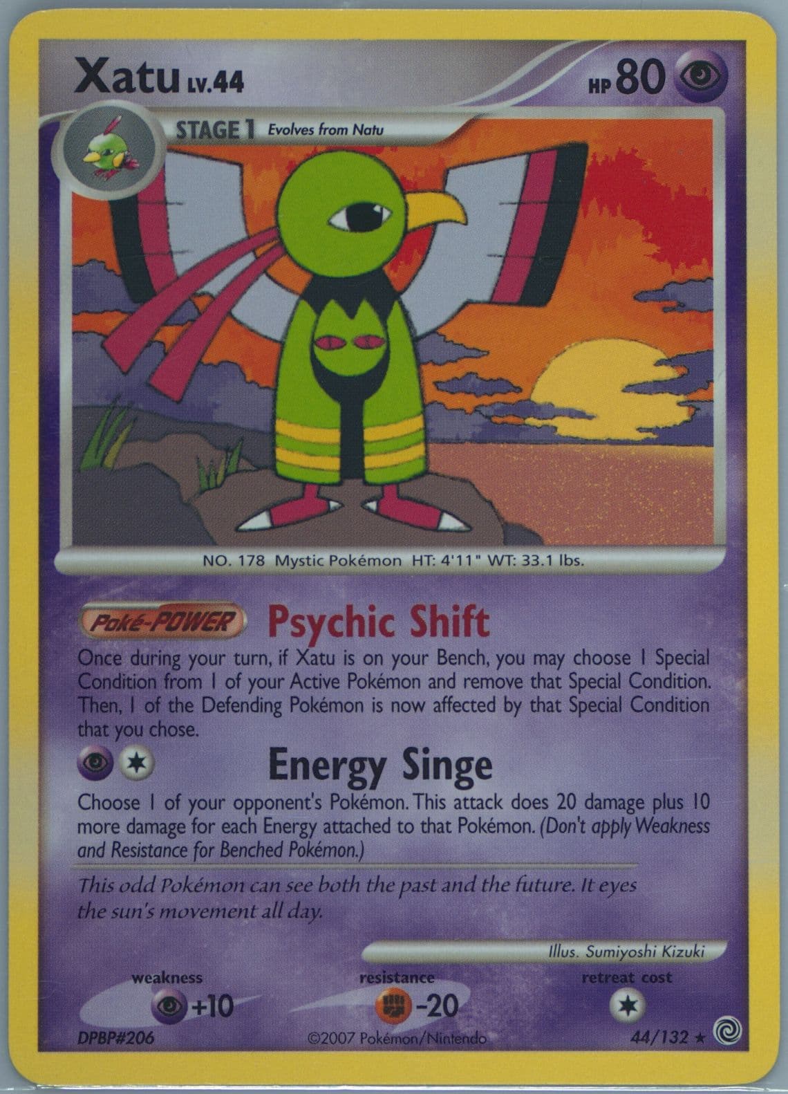 Xatu (44) 2007 Pokemon Diamond & Pearl Secret Wonders