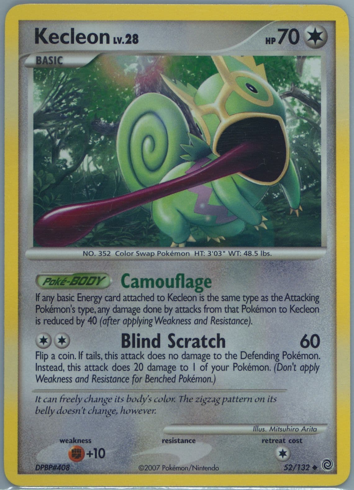 Kecleon (52) 2007 Pokemon Diamond & Pearl Secret Wonders