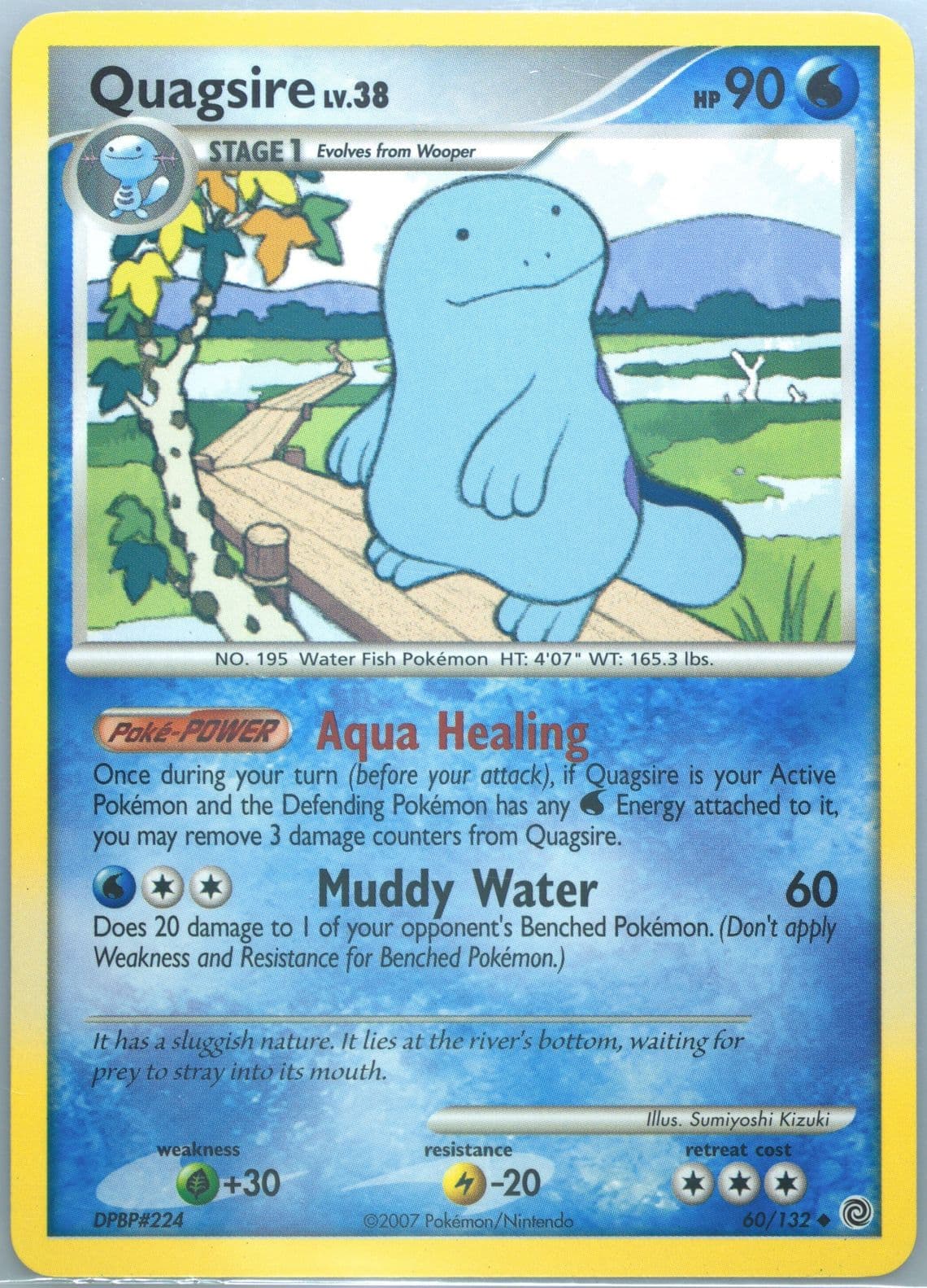 Quagsire (60) 2007 Pokemon Diamond & Pearl Secret Wonders