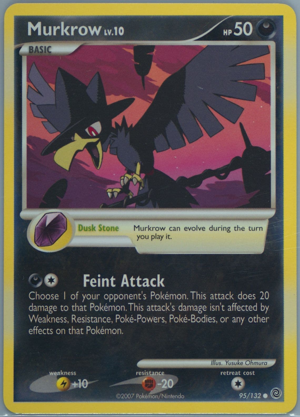 Murkrow (95) 2007 Pokemon Diamond & Pearl Secret Wonders