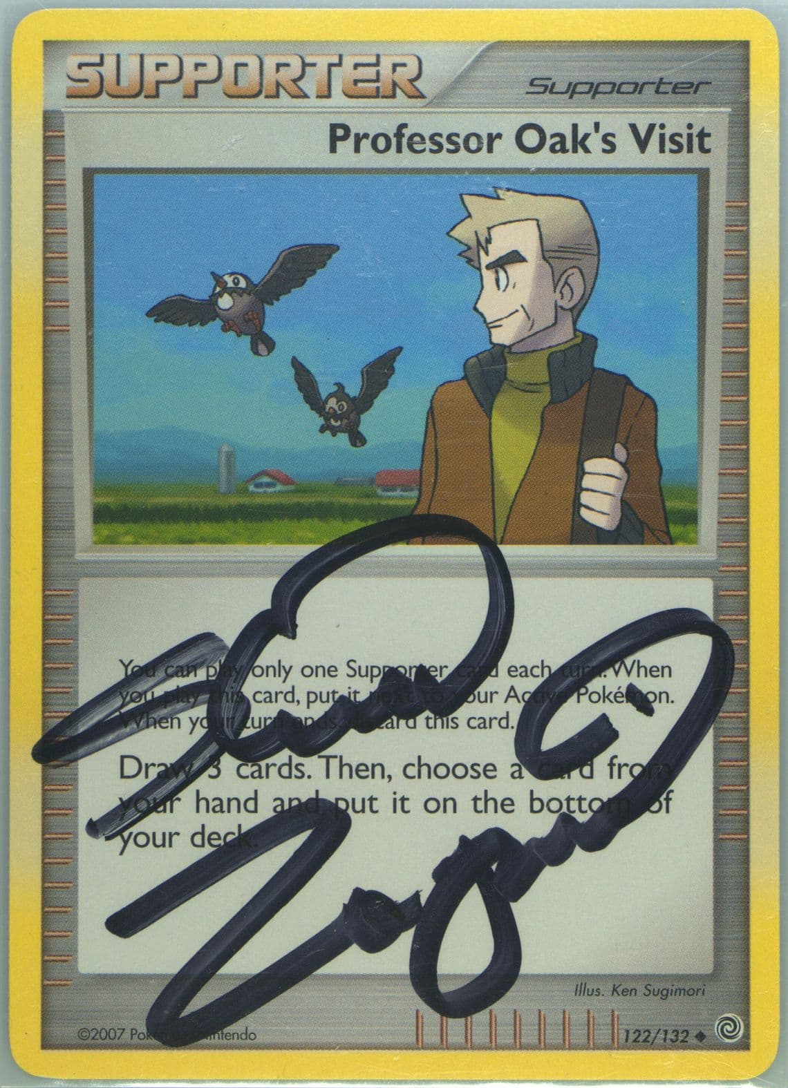 Professor Oak's Visit (122) 2007 Pokemon Diamond & Pearl Secret Wonders