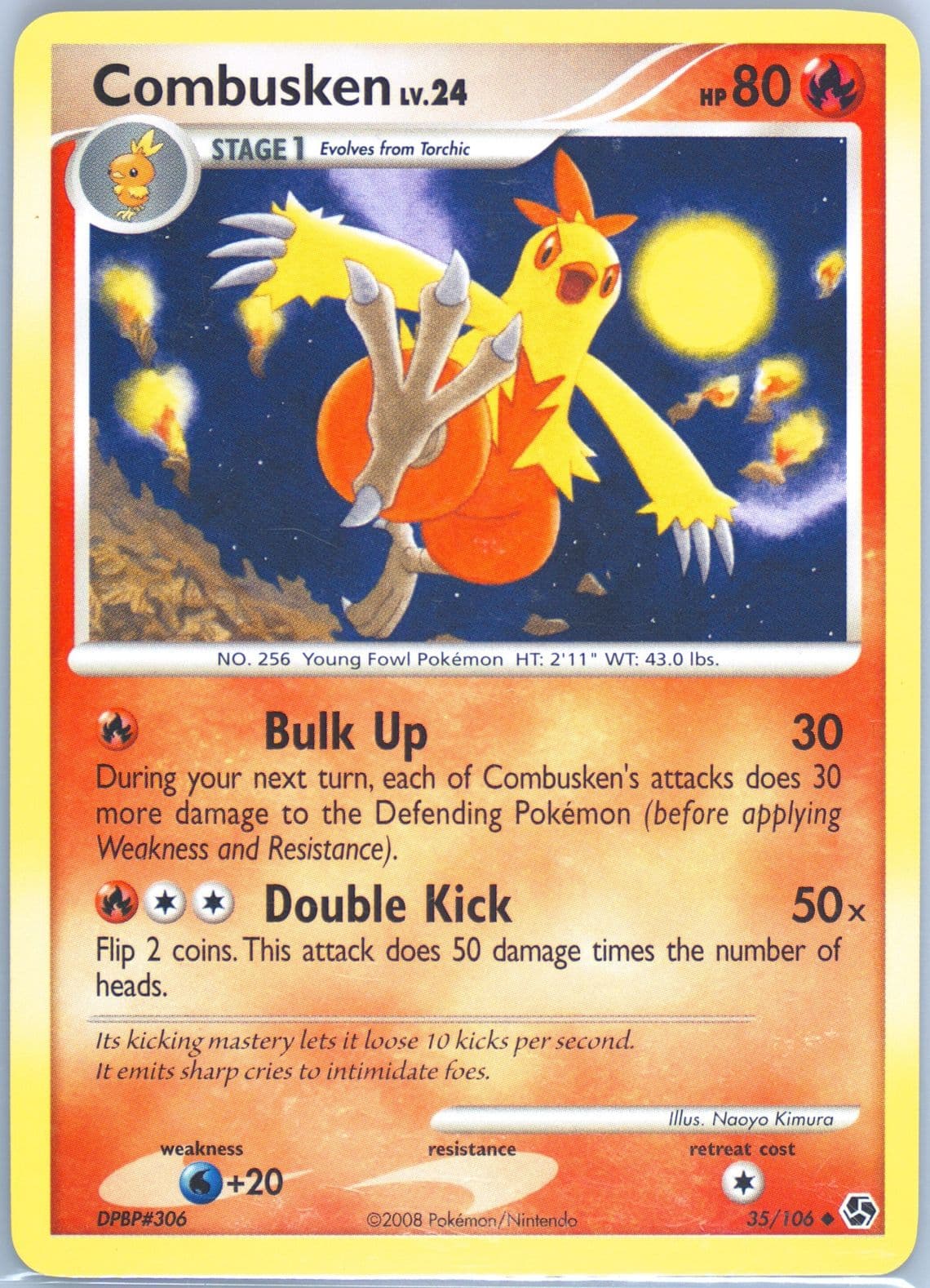 Combusken (35) 2008 Pokemon Diamond & Pearl Great Encounters