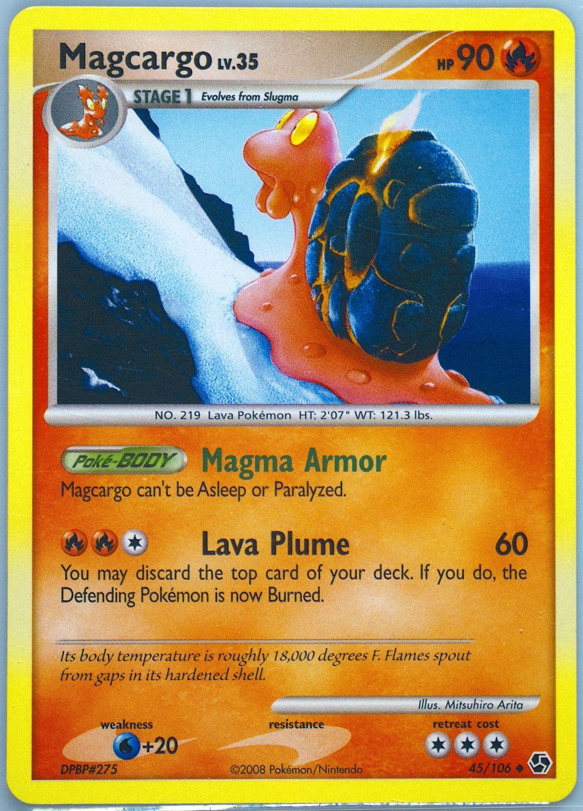 Magcargo (45) 2008 Pokemon Diamond & Pearl Great Encounters