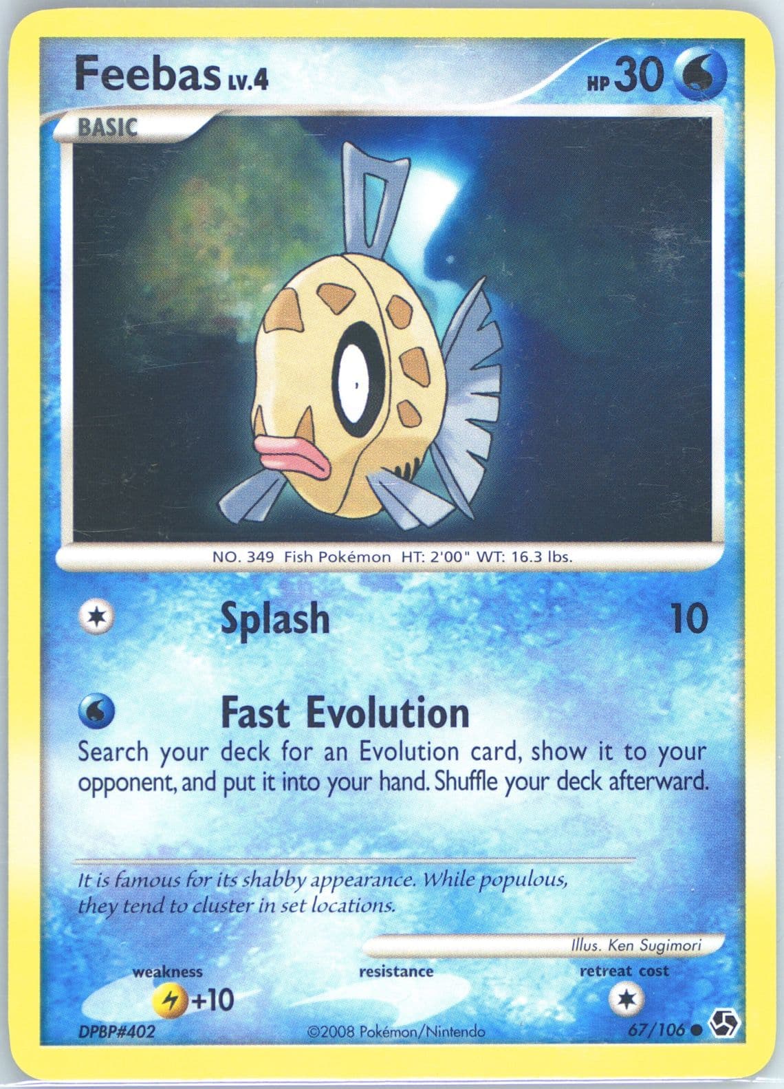 Feebas (67) 2008 Pokemon Diamond & Pearl Great Encounters