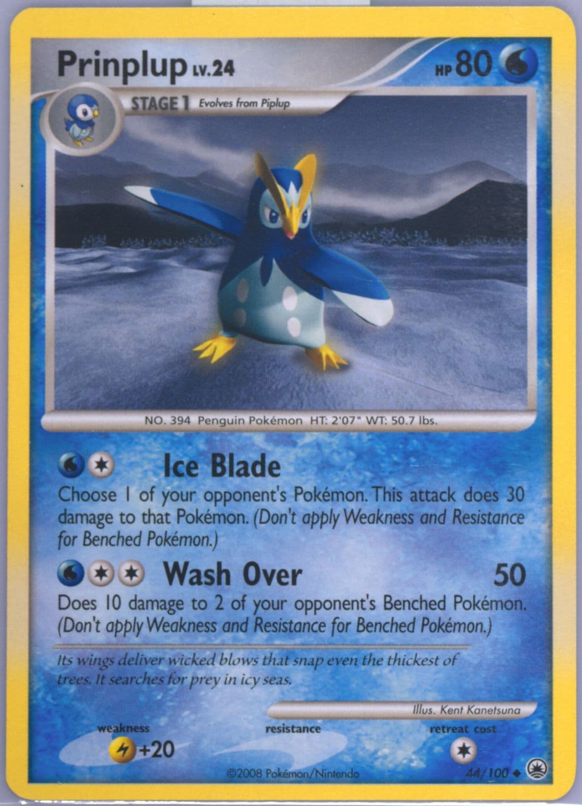 Prinplup (44) 2008 Pokemon Diamond & Pearl Majestic Dawn