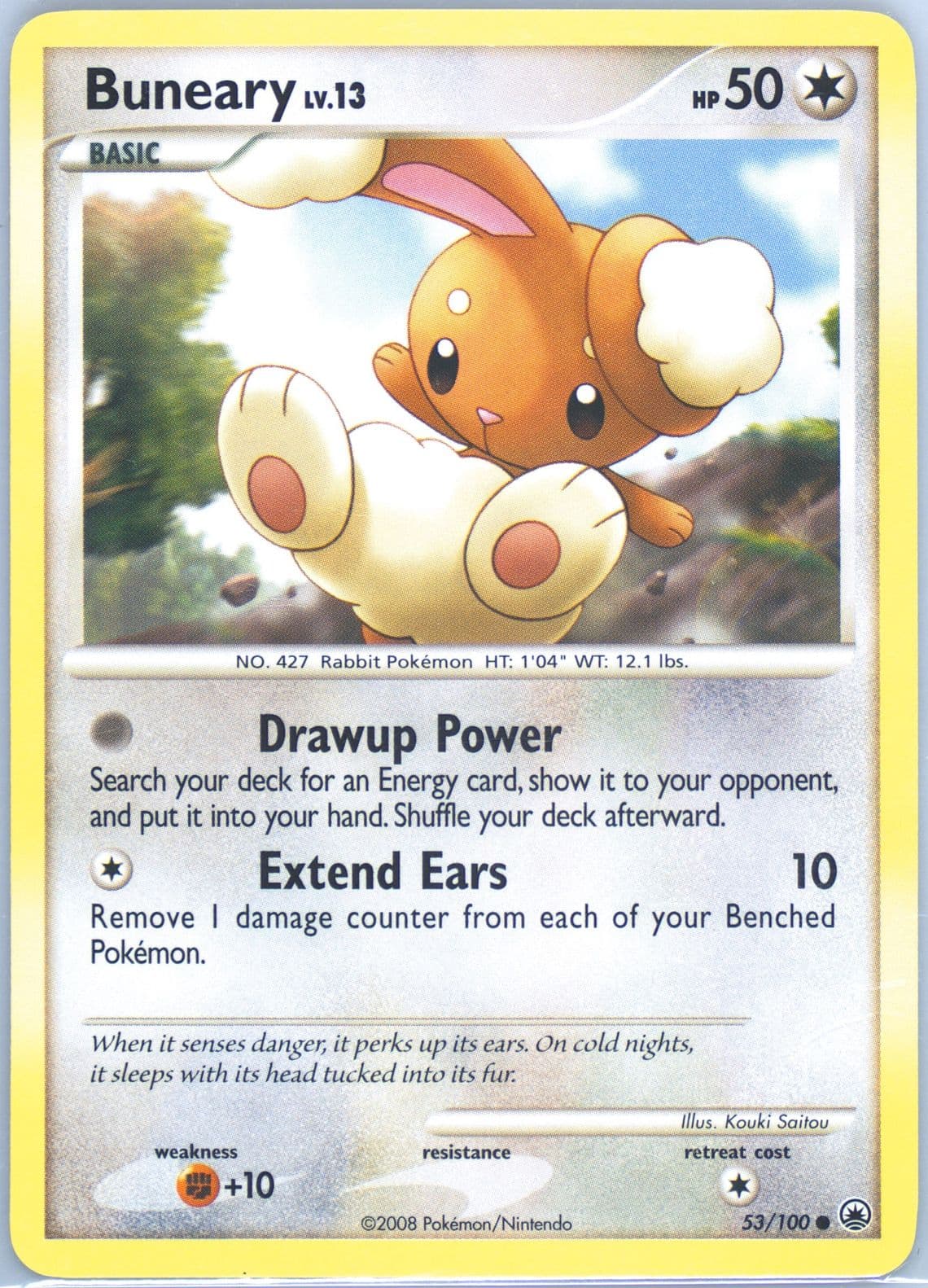 Buneary (53) 2008 Pokemon Diamond & Pearl Majestic Dawn