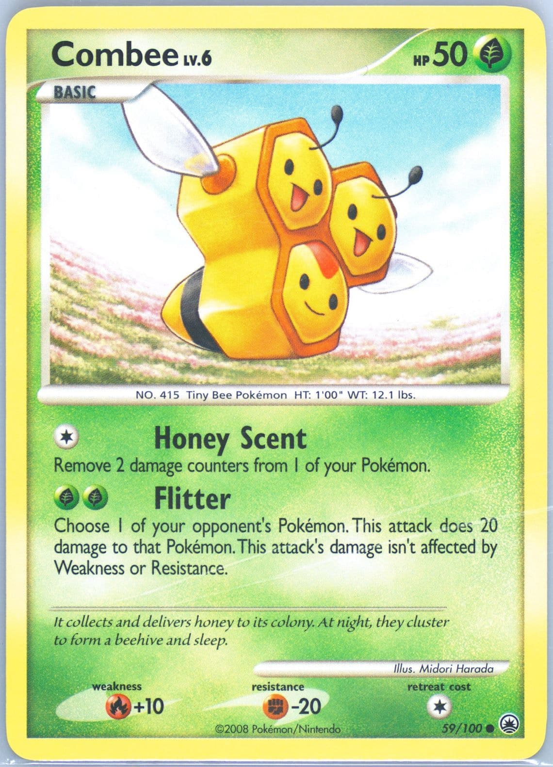 Combee (59) 2008 Pokemon Diamond & Pearl Majestic Dawn