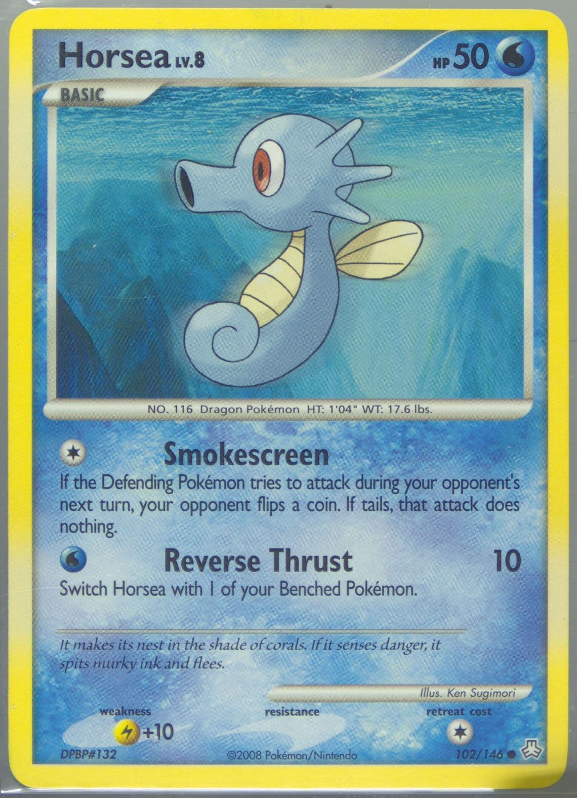 Horsea (102) 2008 Pokemon Diamond & Pearl Legends Awakened