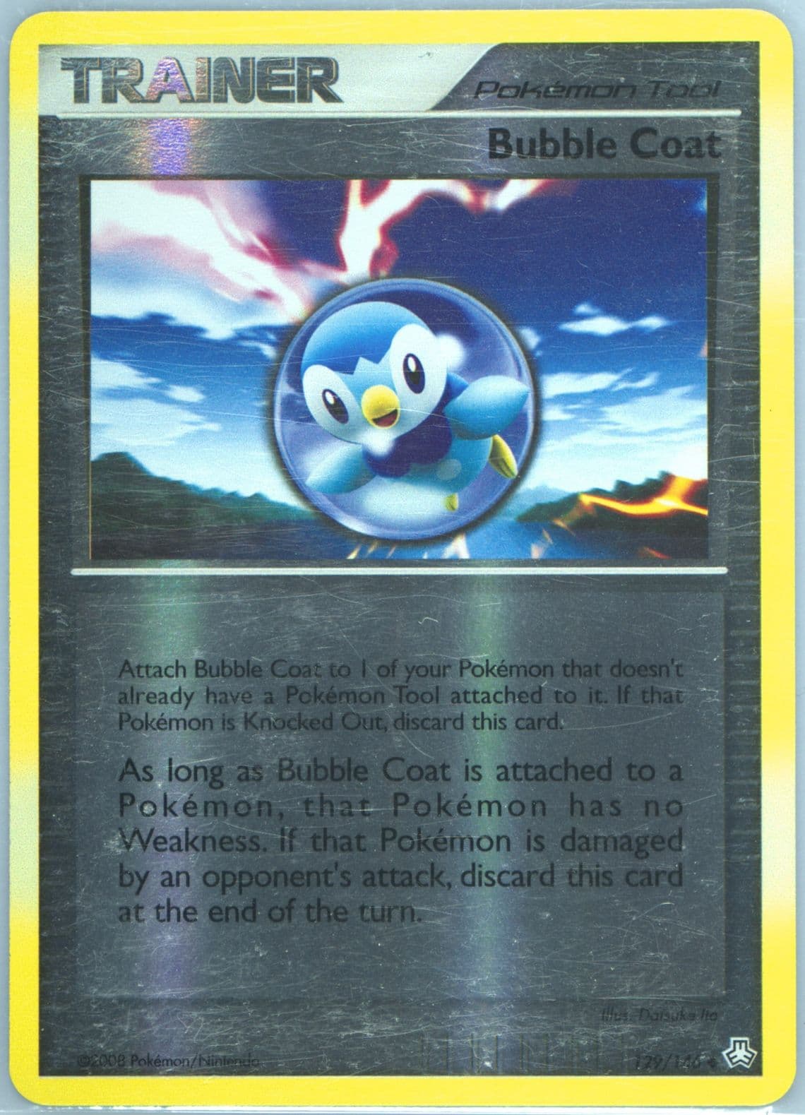 Bubble Coat-Reverse Foil (129) 2008 Pokemon Diamond & Pearl Legends Awakened