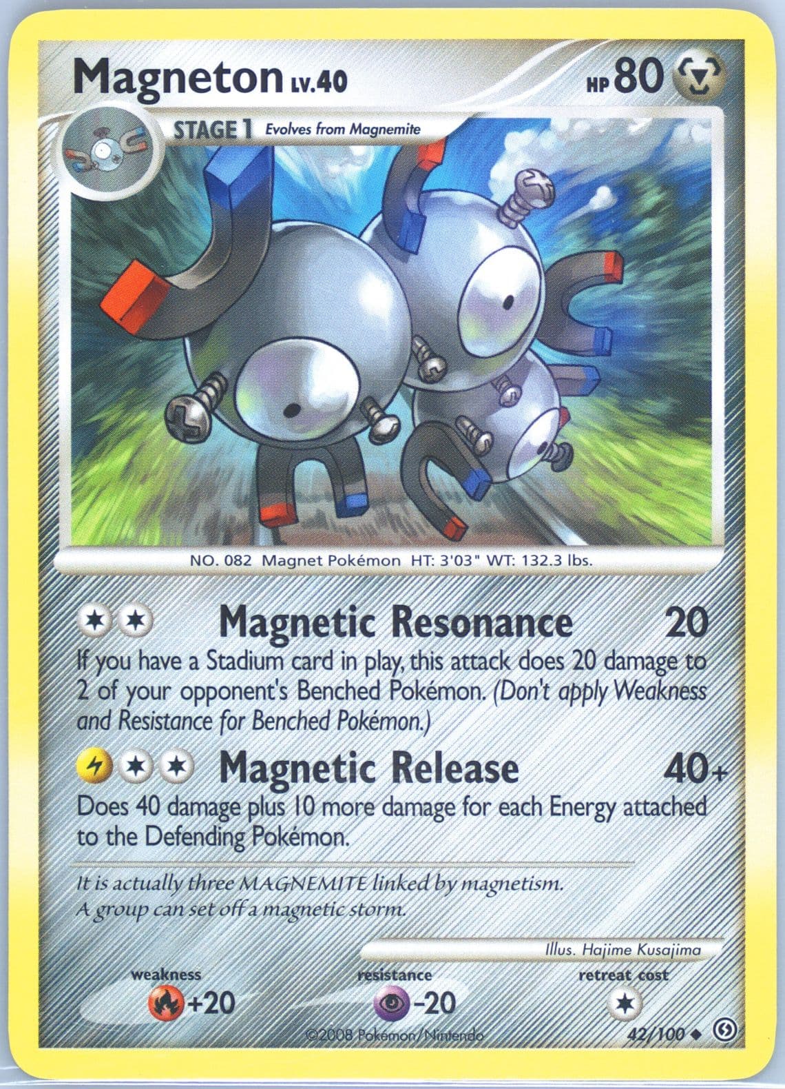 Magneton (42) 2008 Pokemon Diamond & Pearl Stormfront
