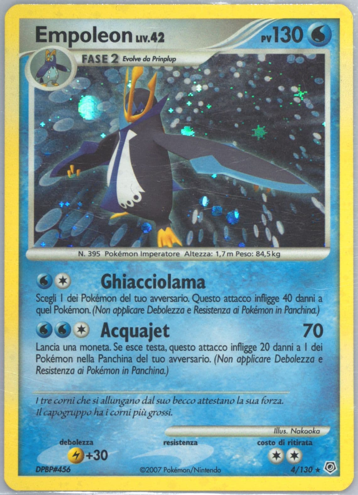 Empoleon-Holo Italian (4) 2007 Pokemon Diamond & Pearl