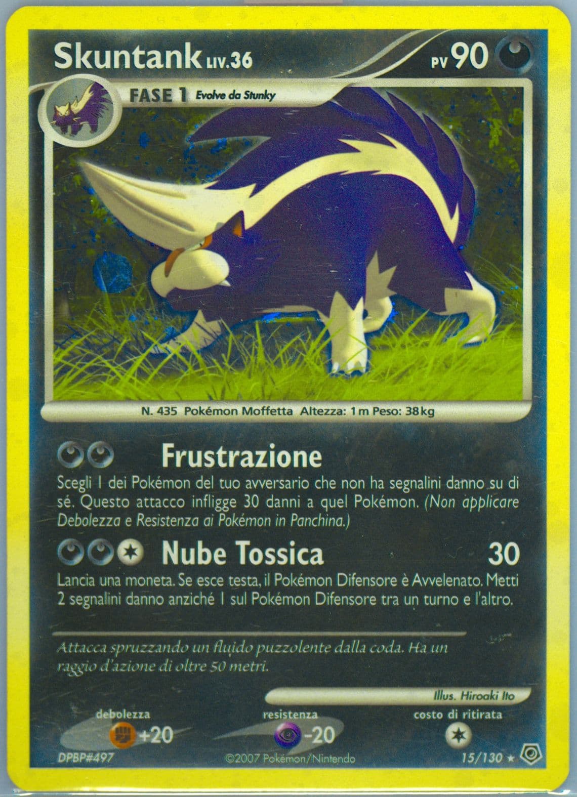 Skuntank-Holo Italian (15) 2007 Pokemon Diamond & Pearl