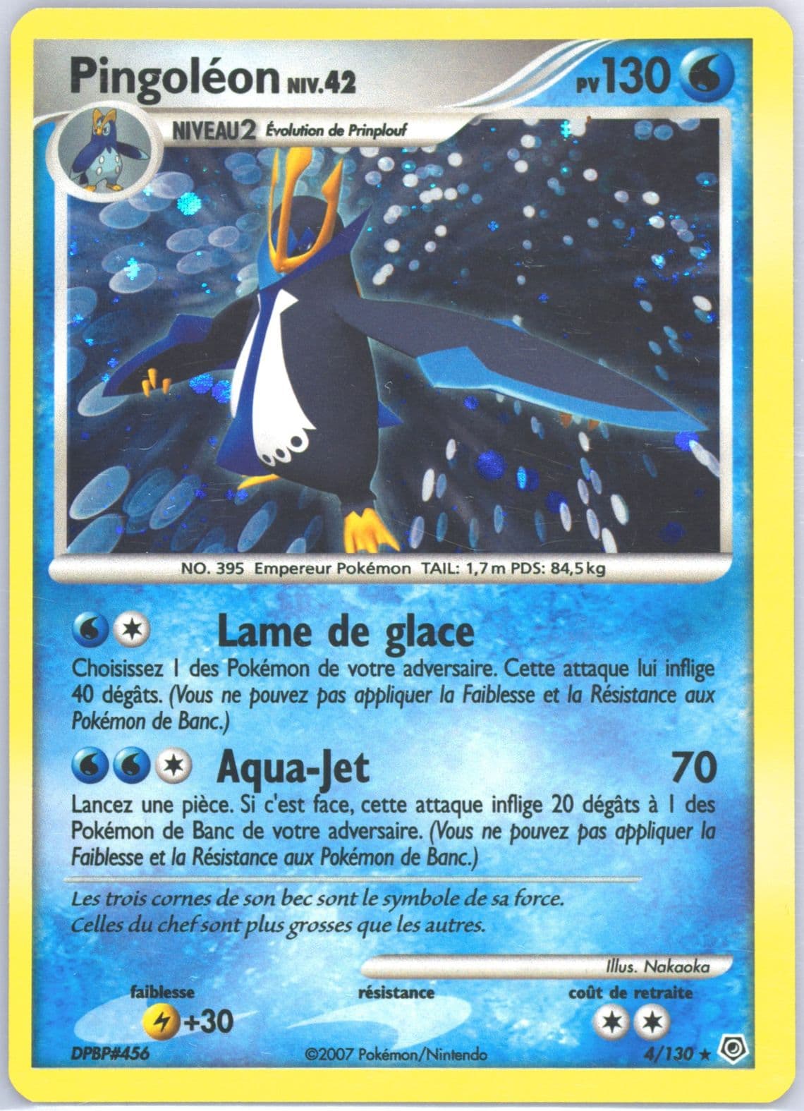 Pingoleon-Holo French (4) 2007 Pokemon Diamond & Pearl