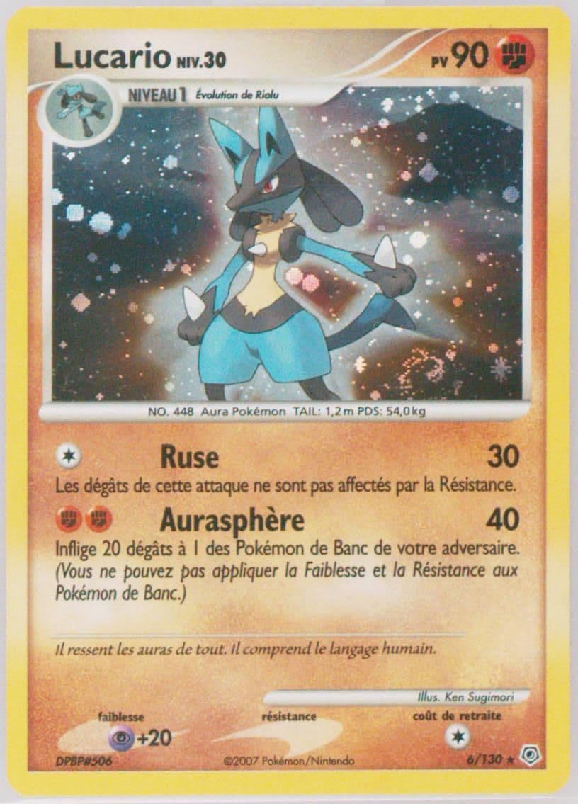 Lucario-Holo French (6) 2007 Pokemon Diamond & Pearl