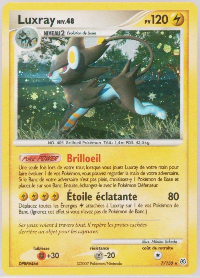 Luxray-Holo French (7) 2007 Pokemon Diamond & Pearl
