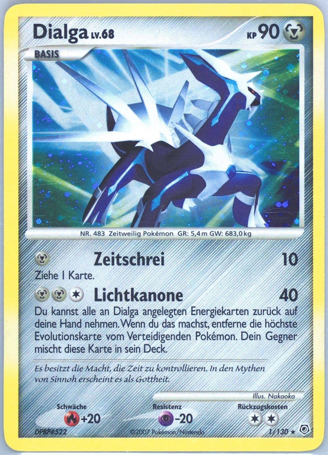 Dialga-Holo German (1) 2007 Pokemon Diamond & Pearl