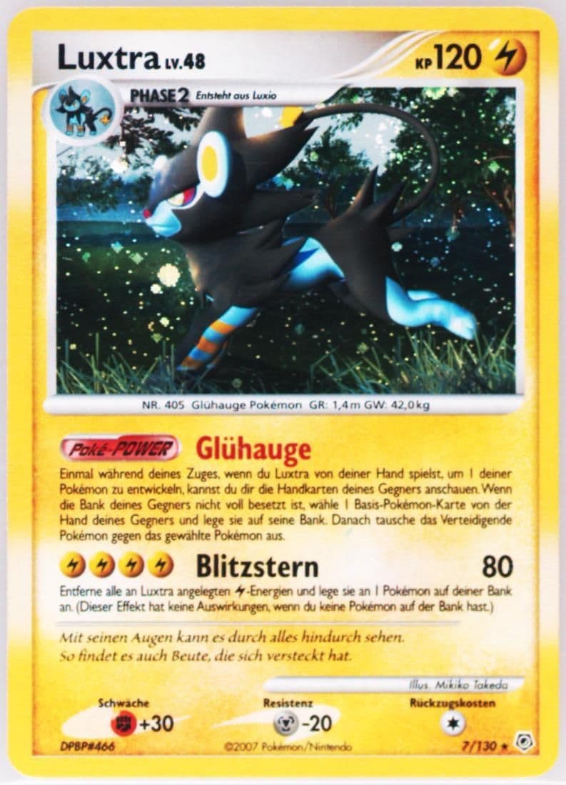 Luxtra-Holo German (7) 2007 Pokemon Diamond & Pearl
