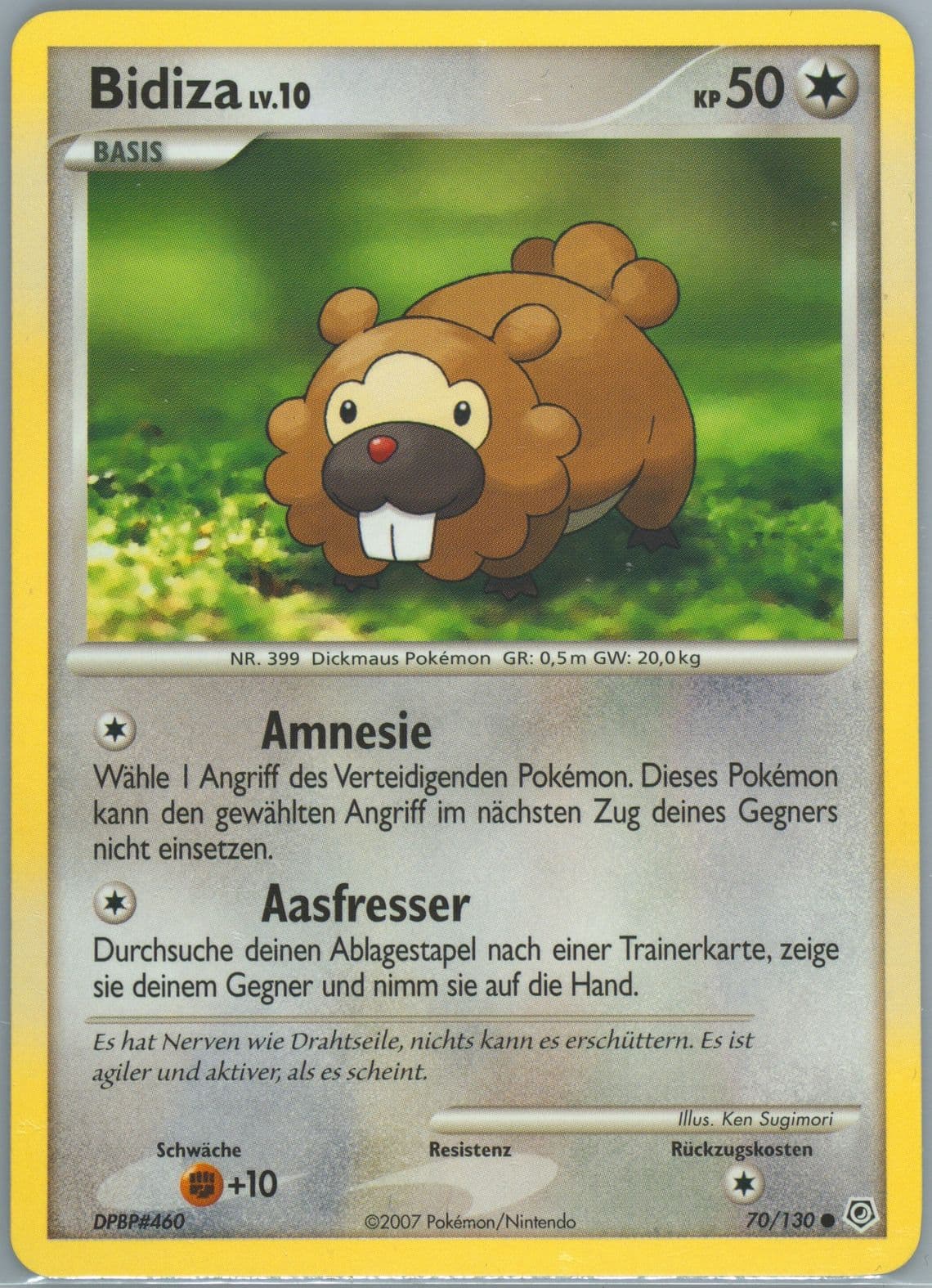 Bidiza German (70) 2007 Pokemon Diamond & Pearl