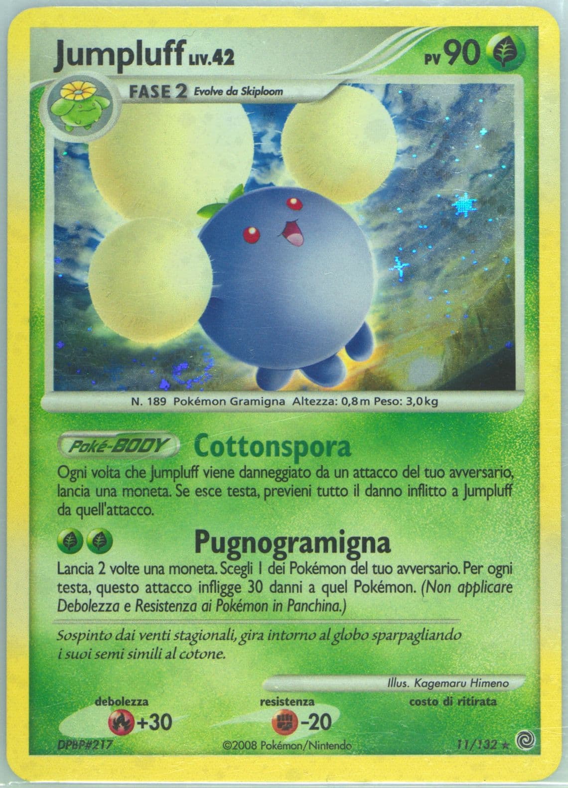 Jumpluff-Holo Italian (11) 2007 Pokemon Diamond & Pearl Secret Wonders