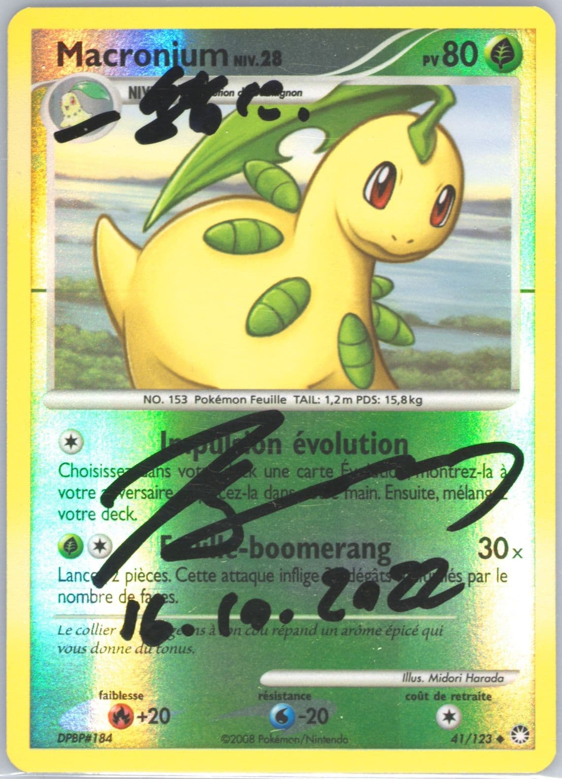 Macronium-Reverse Foil (41) 2008 Pokemon French Diamond & Pearl Mysterious Treasures