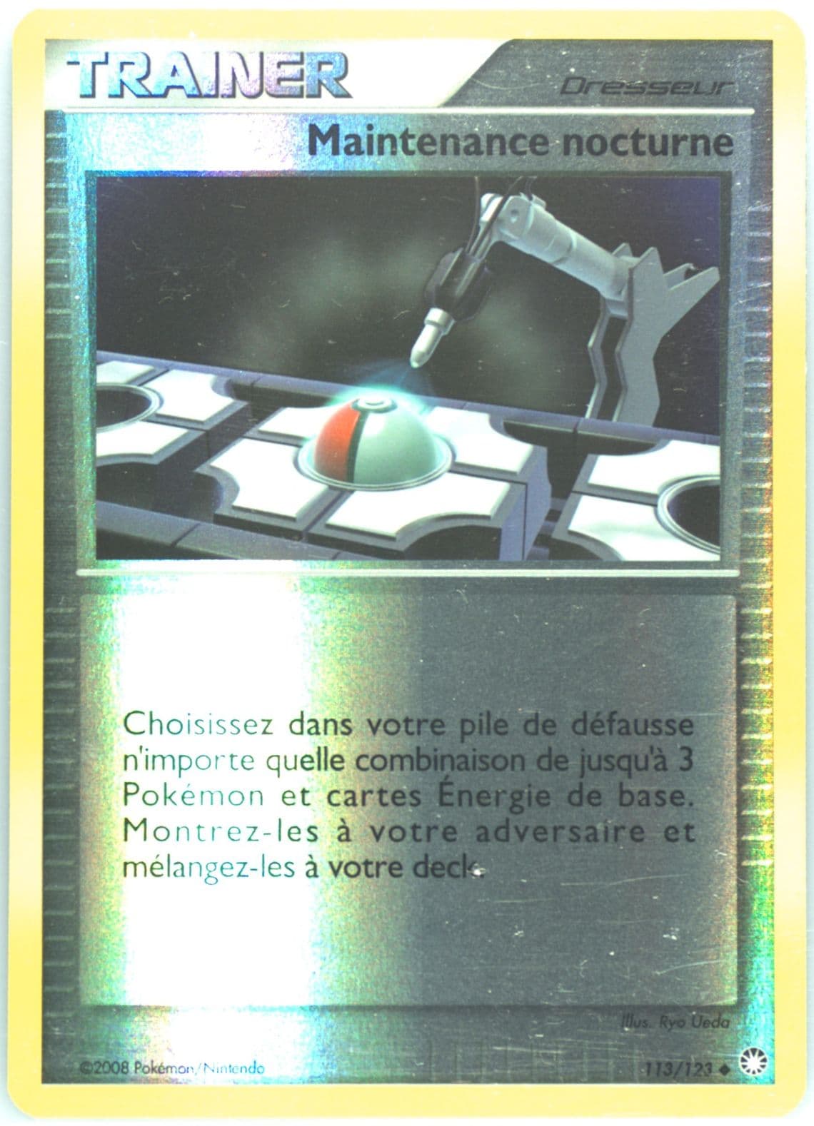 Maintenance Nocturne-Reverse Foil (113) 2008 Pokemon French Diamond & Pearl Mysterious Treasures