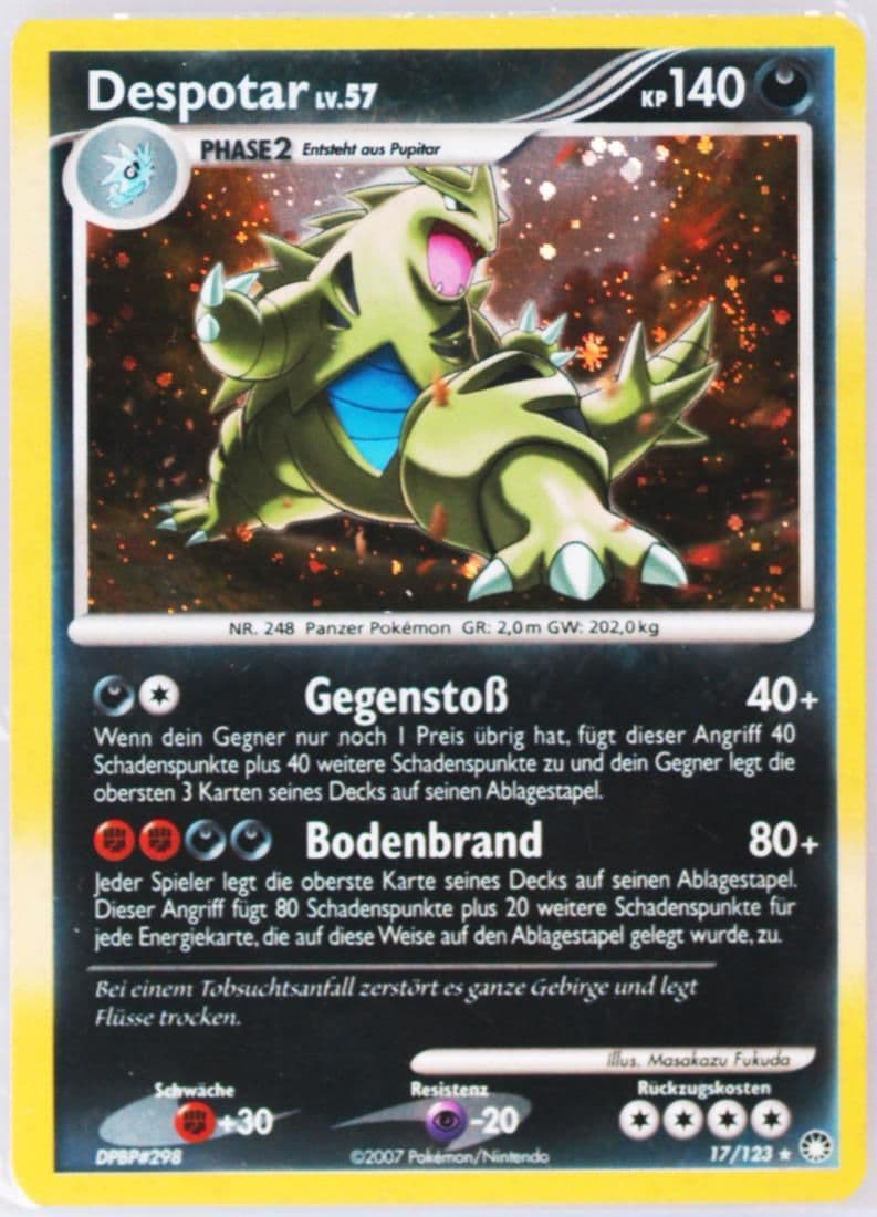 Despotar-Holo German (17) 2007 Pokemon Diamond & Pearl Mysterious Treasures