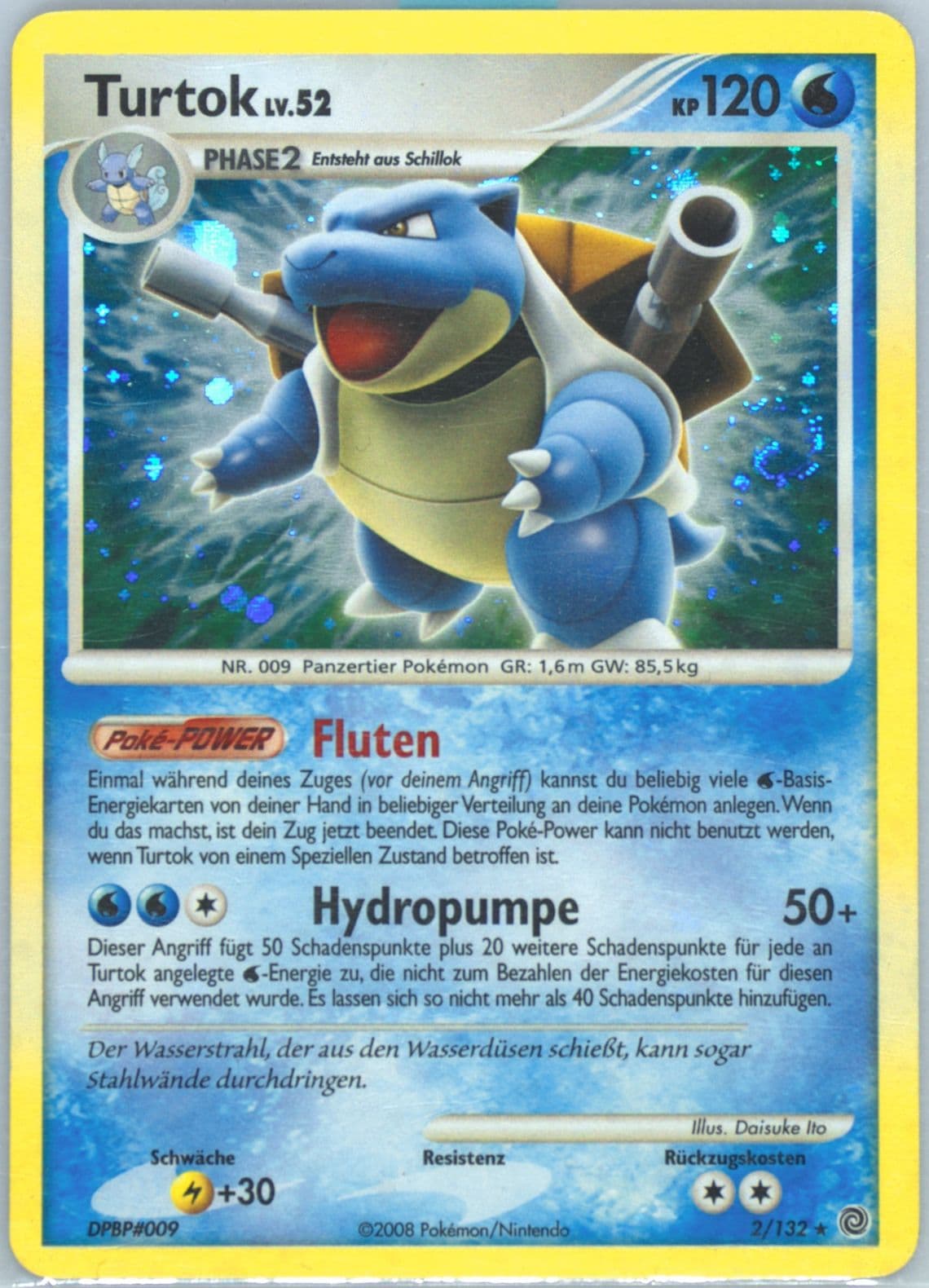 Turtok-Holo (2) 2008 Pokemon German Diamond & Pearl Secret Wonders