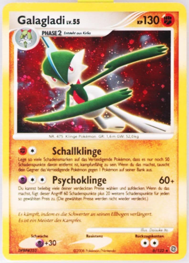 Galagladi-Holo (6) 2008 Pokemon German Diamond & Pearl Secret Wonders