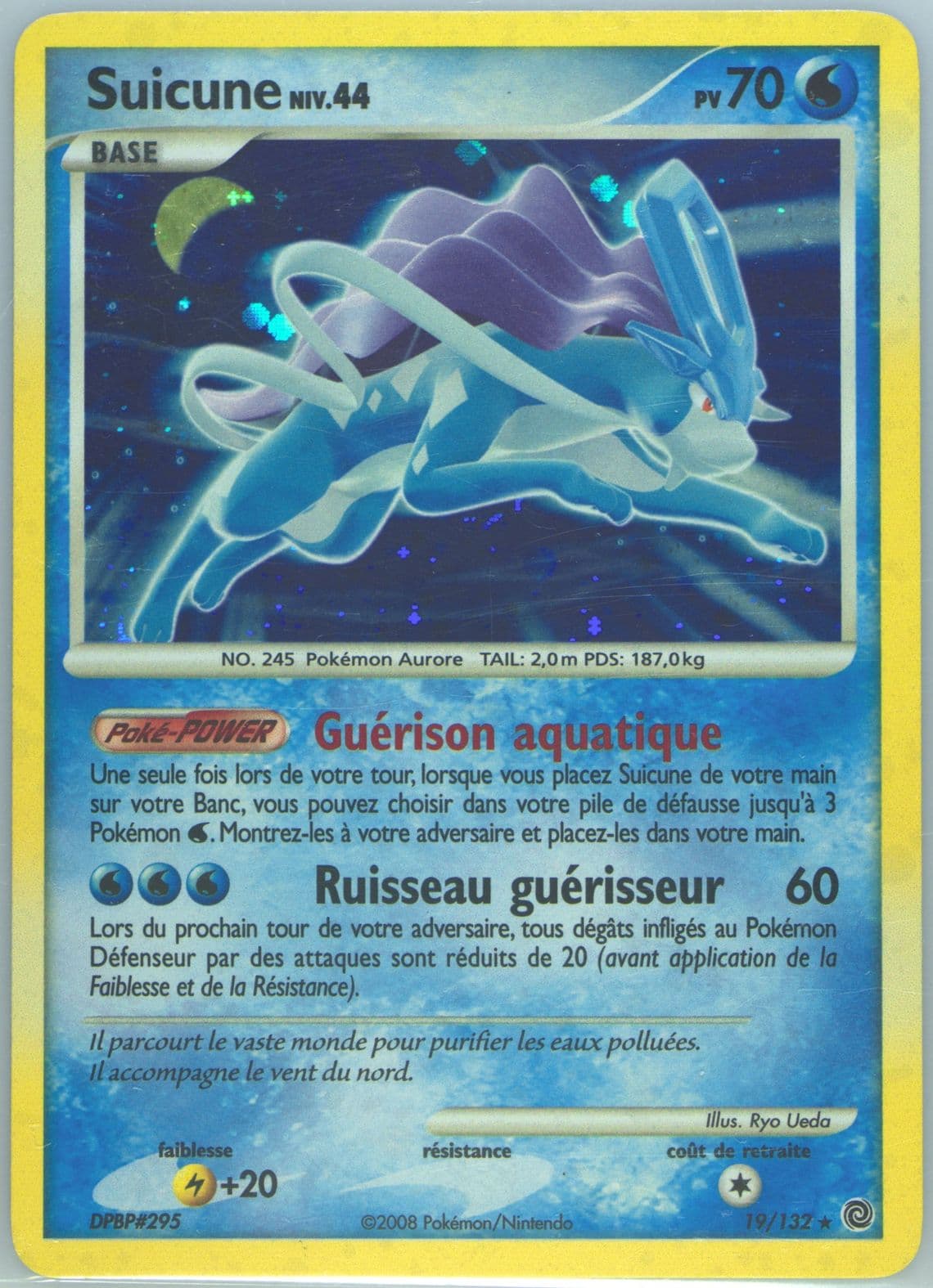 Suicune-Holo (19) 2008 Pokemon French Diamond & Pearl Secret Wonders